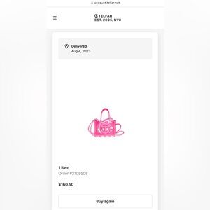 Telfar Pink Melissa Small Shopper Bag